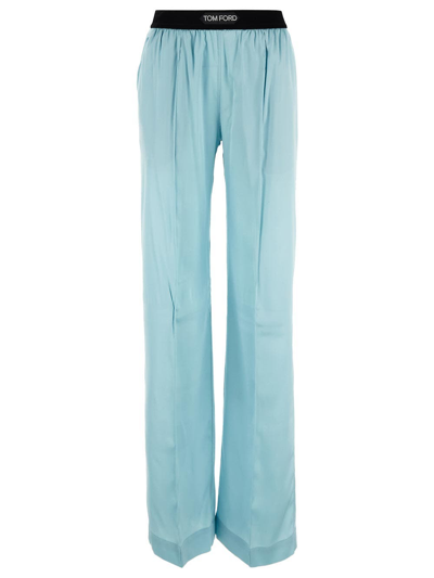 Tom Ford Satin Pants In Plume