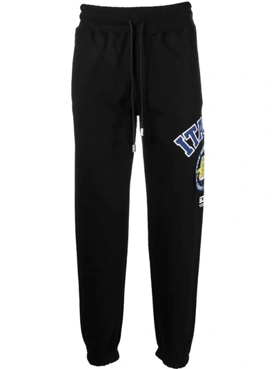 Gcds Velvet Track Pants : Men Trousers Black