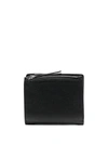 Maison Margiela Bi-fold Wallet With Contrast Stitching In Black