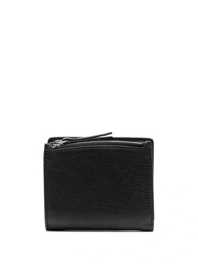 Maison Margiela Bi-fold Wallet With Contrast Stitching In Black