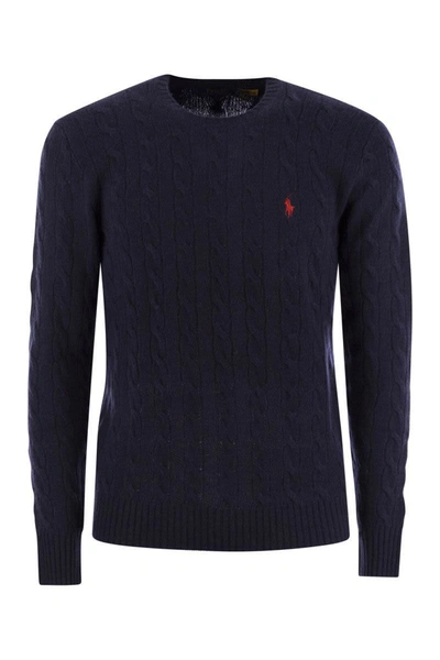 POLO RALPH LAUREN POLO RALPH LAUREN WOOL AND CASHMERE CABLE-KNIT SWEATER