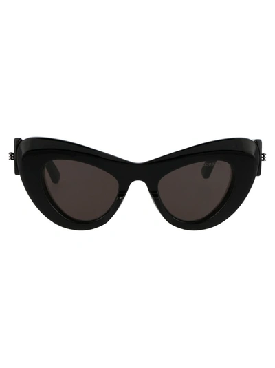 Balenciaga Bb0204s Sunglasses In 001 Black Black Grey