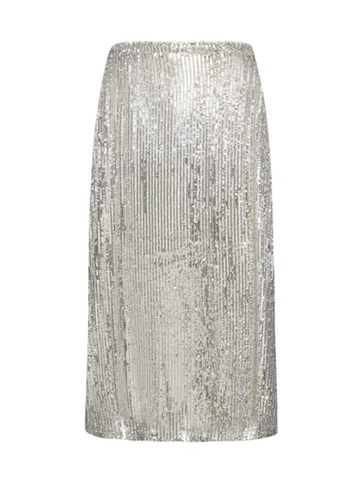 Baum Und Pferdgarten Skirt In Silver Sequin