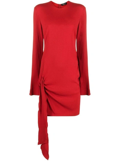 Blumarine Dress Clothing In N0314 Rouge Noir