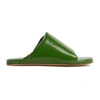 Bottega Veneta Cushion Leather Sandals In Green