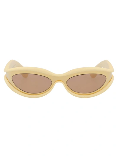 Bottega Veneta Sunglasses In 005 Gold Gold Brown