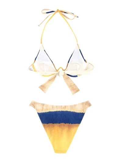 Alberta Ferretti Bikini Set With Tie Dye Print In Multicolour
