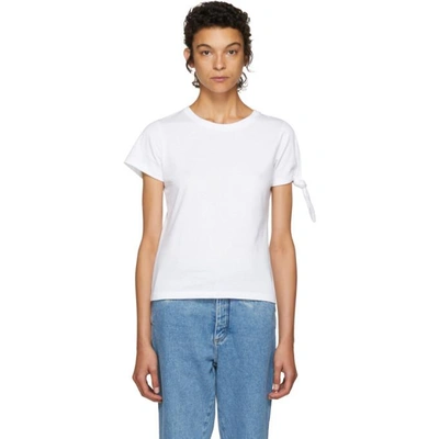 Jw Anderson Single Knot T-shirt In White