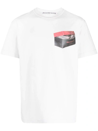 Alexander Wang Nouveau Riche Cotton T-shirt In Gunsmoke