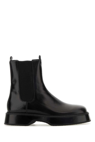 Ami Alexandre Mattiussi Smooth Leather Chelsea Boots In Black