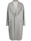 DOLCE & GABBANA DOLCE & GABBANA SINGLE-BREASTED COAT WITH POINTED LAPELS