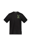 Drhope Dr. Hope Black T-shirt With Embroidered Logo Clothing In Black