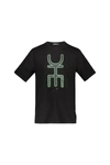 DR. HOPE DR. HOPE BLACK T-SHIRT WITH LOGO PRINT CLOTHING