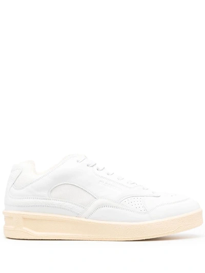 Jil Sander Low Top Sneakers In White