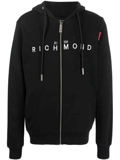 John Richmond Palando Hoodie Mit Logo-print In Black