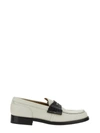 College Leather Loafers In White