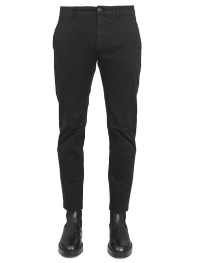 Department 5 Pants With Logo Patch In Black
