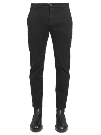 Department Five Department 5 Pants With Logo Patch In Black