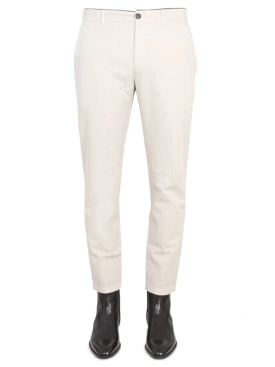 Department Five Department 5 Pants With Logo Patch In Beige