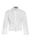 Dolce & Gabbana White Shirt With Lace In White