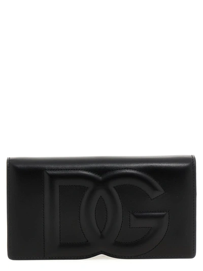Dolce & Gabbana Logo Smartphone Holder In Black