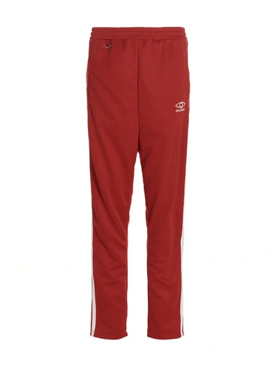 Doublet Embroidered-logo Track Pants In Red