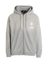 Enterprise Japan Logo-print Zipped Hoodie In Grey