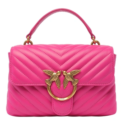 Pinko Love Lady Puff Mini Hand Bags Fuchsia In Pink