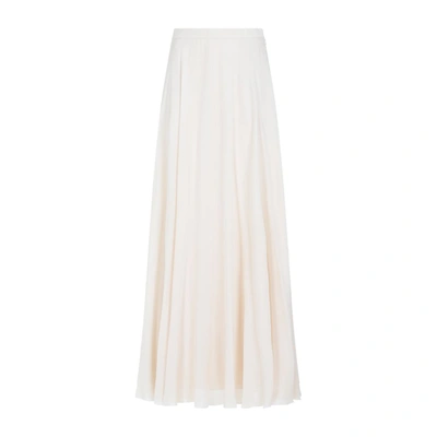 The Row Ralph Lauren Collection Maguire Maxi Full Skirt In Tau Taupe