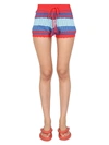 Gallo 1927 Striped Pattern Shorts In Multicolour