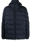 Save The Duck Zip-up Padded Jacket In Blue