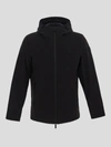 Woolrich Giacca Pacific In Softshell In Black