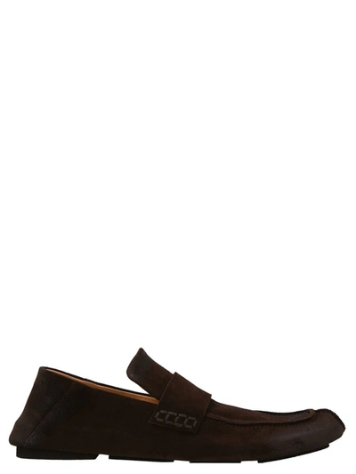 Marsèll Calf-suede Loafers In Brown