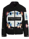 Msftsrep Cootn Twill Hydrogen Wave Jacket With Gradient Print In Black