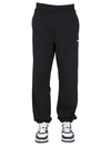 MSGM MSGM JOGGING PANTS WITH LETTERING LOGO