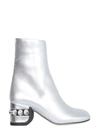 Nicholas Kirkwood 55jj Crystal Boots In Silver