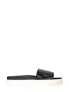 N°21 Slide Sandals With Logo In Black