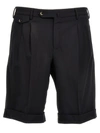 Pt Torino Tailored Bermuda Shorts In Black