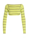 PUCCI PUCCI CUT-OUT CROPPED SWEATER