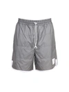 Thom Browne Sporty Ripstop Bermuda In Silver
