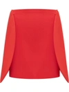 Victoria Beckham Circle Panel Mini Skirt In Red