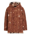 Vitelli Abstract Pattern Hoodie In Textured Fabric In Multicolor