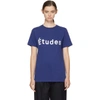 ETUDES STUDIO Blue Page Logo T-Shirt