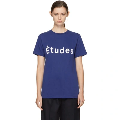 Etudes Studio Blue Page Logo T-shirt