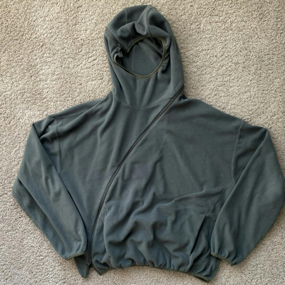 Pre-owned Post Archive Faction Paf 4.0+ Hoodie Center (olive Green)