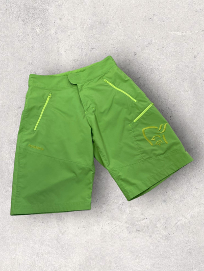 Pre-owned Norrona X Outdoor Life Norrona Flex 1 Outdoor Shorts Travel Size S In Lime Green