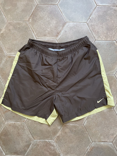 Pre-owned Nike X Vintage Nike Vintage Y2k Shorts In Brown