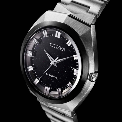 Pre-owned Citizen Creative Lab Bn1014-55e Eco-drive 365 Solar Watch Black Dial 42.5mm