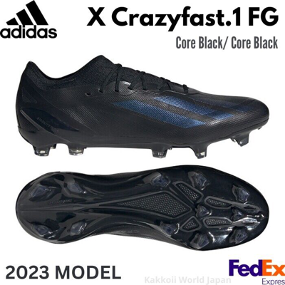 Pre-owned Adidas Originals Adidas Soccer Cleats X Crazyfast.1 Fg Core Black/core Black Gy7417 In Core Black/core Black/core Black