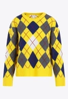 LOEWE ARGYLE WOOL SWEATER